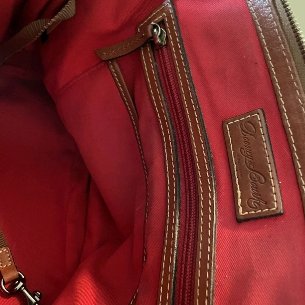 Dooney & Bourke Tan and Brown Satchel - Picture 2 of 3